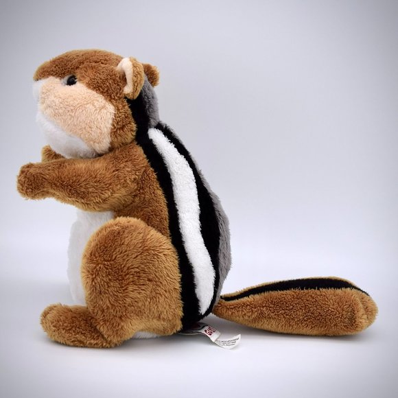 Ganz Webkinz Chipmunk Plush HM217 Toy Stuffed Animal Brown Black White Stripes - Picture 2 of 6